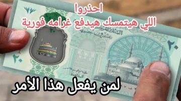 اللي هيتمسك هيدفع غرامة فورًا .. قرار هام من الحكومة بشأن الـ 20 جنيه البلاستيك الجديدة