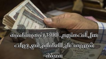 يا ألف مليون مبروك.. صرف منح مالية مجانا للعاملين في هذه الجهات تصل إلى 1300 جنيه .. هتشتروا لبس العيد