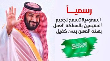 “ألف مبروك يا مصريين”.. رسميًا السعودية تسمح لجميع المقيمين بالمملكة العمل بهذه المهن بدون كفيل