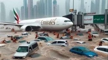 «الأرض انهارت وبلعت العربيات»| ماذا حدث في الإمارات بسبب عاصفة “الهدير”؟.. وهذا موقف مصر