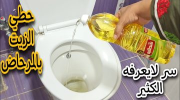 هتندمي إنك معملتيش كده من زمان! .. ارمي الزيت في المرحاض وشوفي بنفسك اللي هيحصل أغرب من الخيال